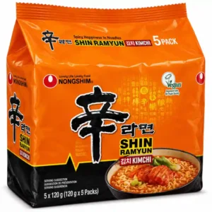 Nongshim Shin Ramyun Kimchi, 5 Pack
