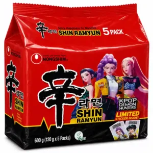 Nongshim Shin Ramyun KPop Demon Hunters, 5 Pack