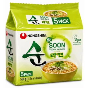 Nongshim Soon Veggie Ramyun, 5 Pack