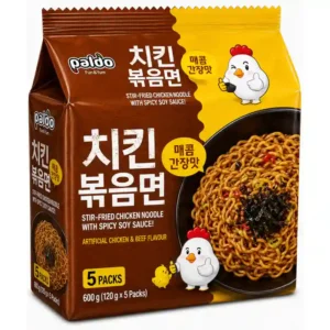 Paldo Stir Fry Chicken Noodle, 5 Pack