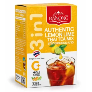 Ranong Authentic Lemon Lime Thai Tea Mix 3 in 1, 7 Sachets, 210 g